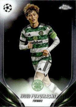 Kyogo Furuhashi Celtic Glasgow Topps Chrome UEFA Club Competitions 2023/24 #127