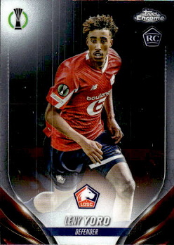 Leny Yoro LOSC Lille Topps Chrome UEFA Club Competitions 2023/24 #154