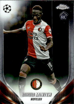 Yankuba Minteh Feyenoord Topps Chrome UEFA Club Competitions 2023/24 #165