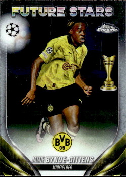 Jamie Bynoe-Gittens Borussia Dortmund Topps Chrome UEFA Club Competitions 2023/24 #187