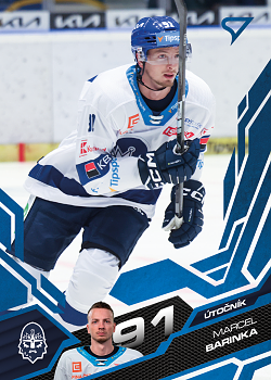 Marcel Barinka Kladno Tipsport ELH 2025/26 SportZoo 1. serie Azure Blue #226