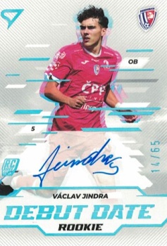 Vaclav Jindra Pardubice SportZoo Chance Liga 2024/25 2. serie Debut Date Rookie Auto /65 #DDS-VJ