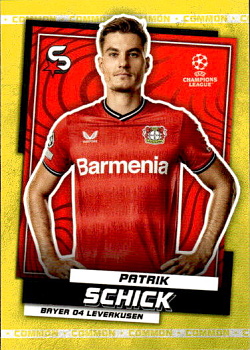 Patrik Schick Bayer 04 Leverkusen Topps UEFA Football Superstars 2022/23 Common Yellow #115