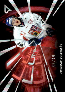 Dominik Kubalik Reprezentace Hokejove Cesko 2025 SportZoo Luminous Red /49 #LS-17