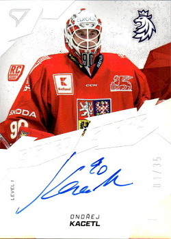Ondrej Kacetl Reprezentace Hokejove Cesko 2025 SportZoo Signed Stars - Level 1 /35 #SL1-OK