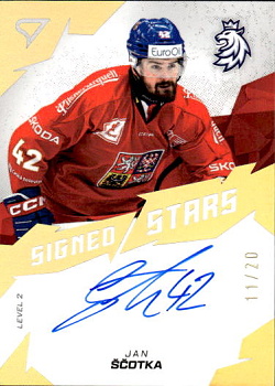 Jan Scotka Reprezentace Hokejove Cesko 2025 SportZoo Signed Stars - Level 2 /20 #SL2-JS