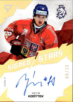 Petr Kodytek Reprezentace Hokejove Cesko 2025 SportZoo Signed Stars - Level 2 /20 #SL2-PK