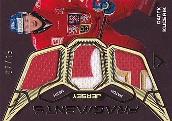 Radek Kucerik Reprezentace Hokejove Cesko 2025 SportZoo Jersey Fragments /15 #JF-RK