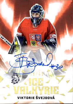 Viktorie Svejdova Reprezentace Hokejove Cesko 2025 SportZoo Ice Valkyrie Auto /49 #IVS-VS