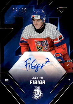 Jakub Fibigr Reprezentace Hokejove Cesko 2025 SportZoo Team 20 Auto /30 #TES-JF