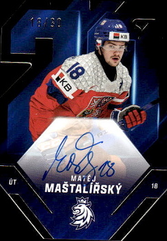 Matej Mastalirsky Reprezentace Hokejove Cesko 2025 SportZoo Team 20 Auto /30 #TES-MM