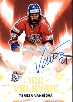 Tereza Vanisova Reprezentace Hokejove Cesko 2025 SportZoo Ice Valkyrie Auto /49 #IVS-TV