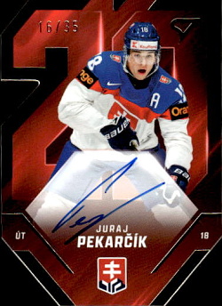 Juraj Pekarcik Slovensko Hokejove Slovensko 2025 Team 20 Auto /35 #SDS-JP