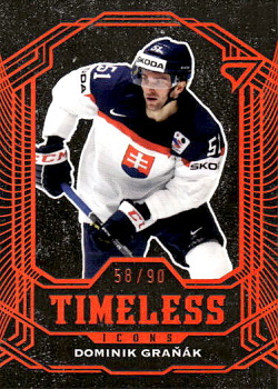 Dominik Granak Slovensko Hokejove Slovensko 2025 Timeless Icons Copper /90 #TI-03