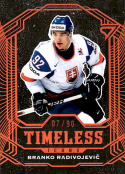 Branko Radivojevic Slovensko Hokejove Slovensko 2025 Timeless Icons Copper /90 #TI-14