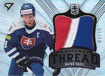 Matus Sukel Slovensko Hokejove Slovensko 2025 National Thread Logo Patch /15 #NT-MS