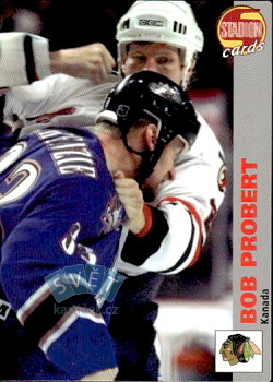 Bob Probert Chicago Blackhawks 2001 Stadion Cards Serie 2 Ice hockey #197