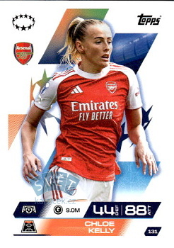 Chloe Kelly Arsenal Topps Match Attax EXTRA UEFA Club Competitions 2025/26 UEFA Women's Champions League #131