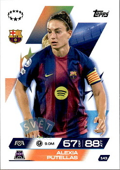 Alexis Putellas FC Barcelona Topps Match Attax EXTRA UEFA Club Competitions 2025/26 UEFA Women's Champions League #143