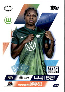 Lineth Beerensteyn VfL Wolfsburg Topps Match Attax EXTRA UEFA Club Competitions 2025/26 UEFA Women's Champions League #158