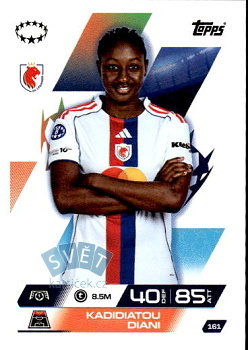Kadidiatou Diani Olympique Lyonnais Topps Match Attax EXTRA UEFA Club Competitions 2025/26 UEFA Women's Champions League #161