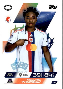 Melchie Dumornay Olympique Lyonnais Topps Match Attax EXTRA UEFA Club Competitions 2025/26 UEFA Women's Champions League #162