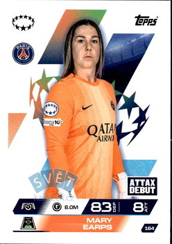 Mary Earps Paris Saint-Germain Topps Match Attax EXTRA UEFA Club Competitions 2025/26 UEFA Women's Champions League #164