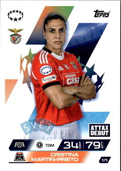 Cristina Martin-Prieto SL Benfica Topps Match Attax EXTRA UEFA Club Competitions 2025/26 UEFA Women's Champions League #171