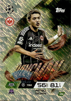 Ritsu Doan Eintracht Frankfurt Topps Match Attax EXTRA UEFA Club Competitions 2025/26 Wingman #186