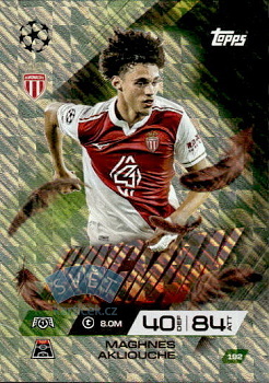 Maghnes Akliouche AS Monaco Topps Match Attax EXTRA UEFA Club Competitions 2025/26 Wingman #192