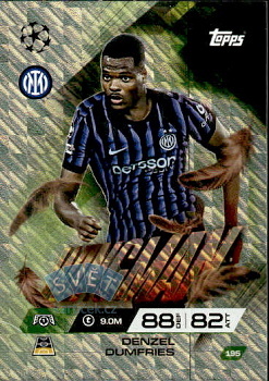 Denzel Dumfries Internazionale Milano Topps Match Attax EXTRA UEFA Club Competitions 2025/26 Wingman #195