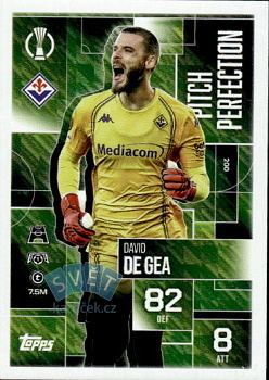 David De Gea Fiorentina Topps Match Attax EXTRA UEFA Club Competitions 2025/26 Pitch Perfection #200