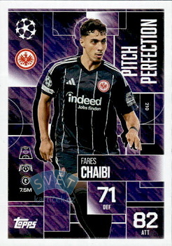 Fares Chaibi Eintracht Frankfurt Topps Match Attax EXTRA UEFA Club Competitions 2025/26 Pitch Perfection #210