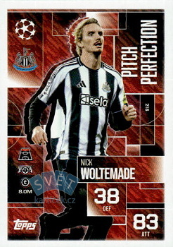 Nick Woltemade Newcastle United Topps Match Attax EXTRA UEFA Club Competitions 2025/26 Pitch Perfection #218