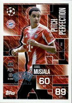 Jamal Musiala Bayern Munchen Topps Match Attax EXTRA UEFA Club Competitions 2025/26 Pitch Perfection #222