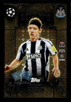 Anthony Gordon Newcastle United Topps Match Attax EXTRA UEFA Club Competitions 2025/26 Kings of Europe #230
