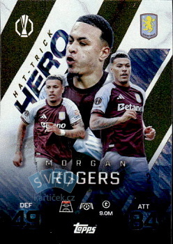 Morgan Rogers Aston Villa Topps Match Attax EXTRA UEFA Club Competitions 2025/26 Hat-Trick Hero #255
