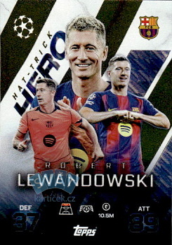Robert Lewandowski FC Barcelona Topps Match Attax EXTRA UEFA Club Competitions 2025/26 Hat-Trick Hero #256