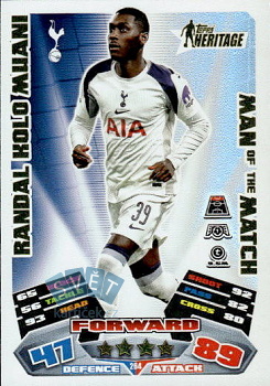 Randal Kolo Muani Tottenham Hotspur Topps Match Attax EXTRA UEFA Club Competitions 2025/26 Topps Heritage - Man of the Match #264
