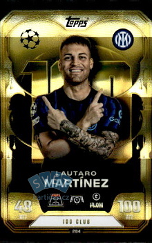 Lautaro Martinez Internazionale Milano Topps Match Attax EXTRA UEFA Club Competitions 2025/26 100 Club #284