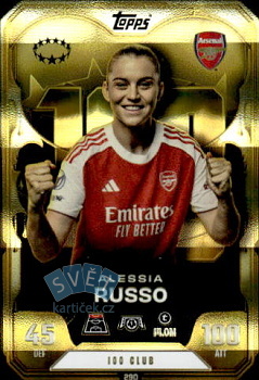 Alessia Russo Arsenal Topps Match Attax EXTRA UEFA Club Competitions 2025/26 100 Club UEFA Women's Champions League #290