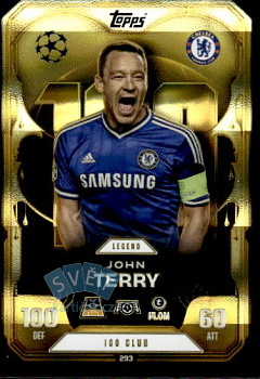 John Terry Chelsea Topps Match Attax EXTRA UEFA Club Competitions 2025/26 100 Club Legend #293