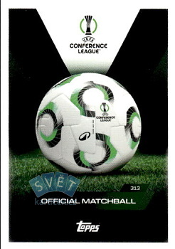 UEFA Europa Conference League  Topps Match Attax EXTRA UEFA Club Competitions 2025/26 UEFA Official Matchball #313