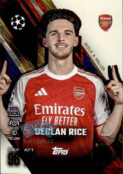 Declan Rice Arsenal Topps Match Attax EXTRA UEFA Club Competitions 2025/26 Build-a-Baller Ultimate Baller #BAB1