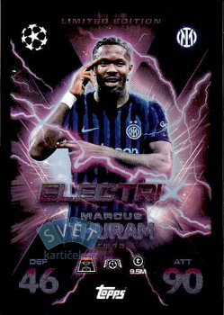 Marcus Thuram Internazionale Milano Topps Match Attax EXTRA UEFA Club Competitions 2025/26 Limited Edition - ElectriX #LE15