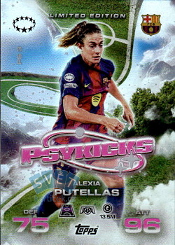 Alexia Putellas FC Barcelona Topps Match Attax EXTRA UEFA Club Competitions 2025/26 Limited Edition - Psykicks #PS2