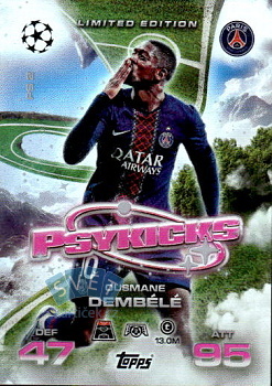 Ousmane Dembele Paris Saint-Germain Topps Match Attax EXTRA UEFA Club Competitions 2025/26 Limited Edition - Psykicks #PS3