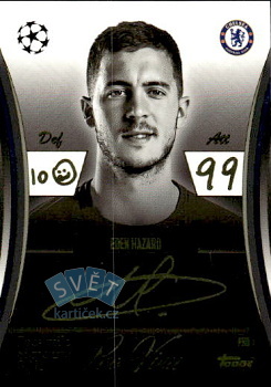 Eden Hazard Chelsea Topps Match Attax EXTRA UEFA Club Competitions 2025/26 Facsimile Signature Style Pro View #PRO1