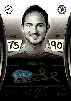 Frank Lampard Chelsea Topps Match Attax EXTRA UEFA Club Competitions 2025/26 Facsimile Signature Style Pro View #PRO2