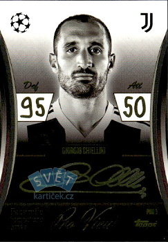Giorgio Chiellini Juventus FC Topps Match Attax EXTRA UEFA Club Competitions 2025/26 Facsimile Signature Style Pro View #PRO5